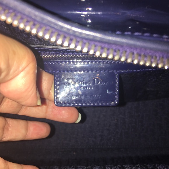 SOLD ON EBAY Dior Large Dark Blue Lady Dior Bag - Picture 5 of 8